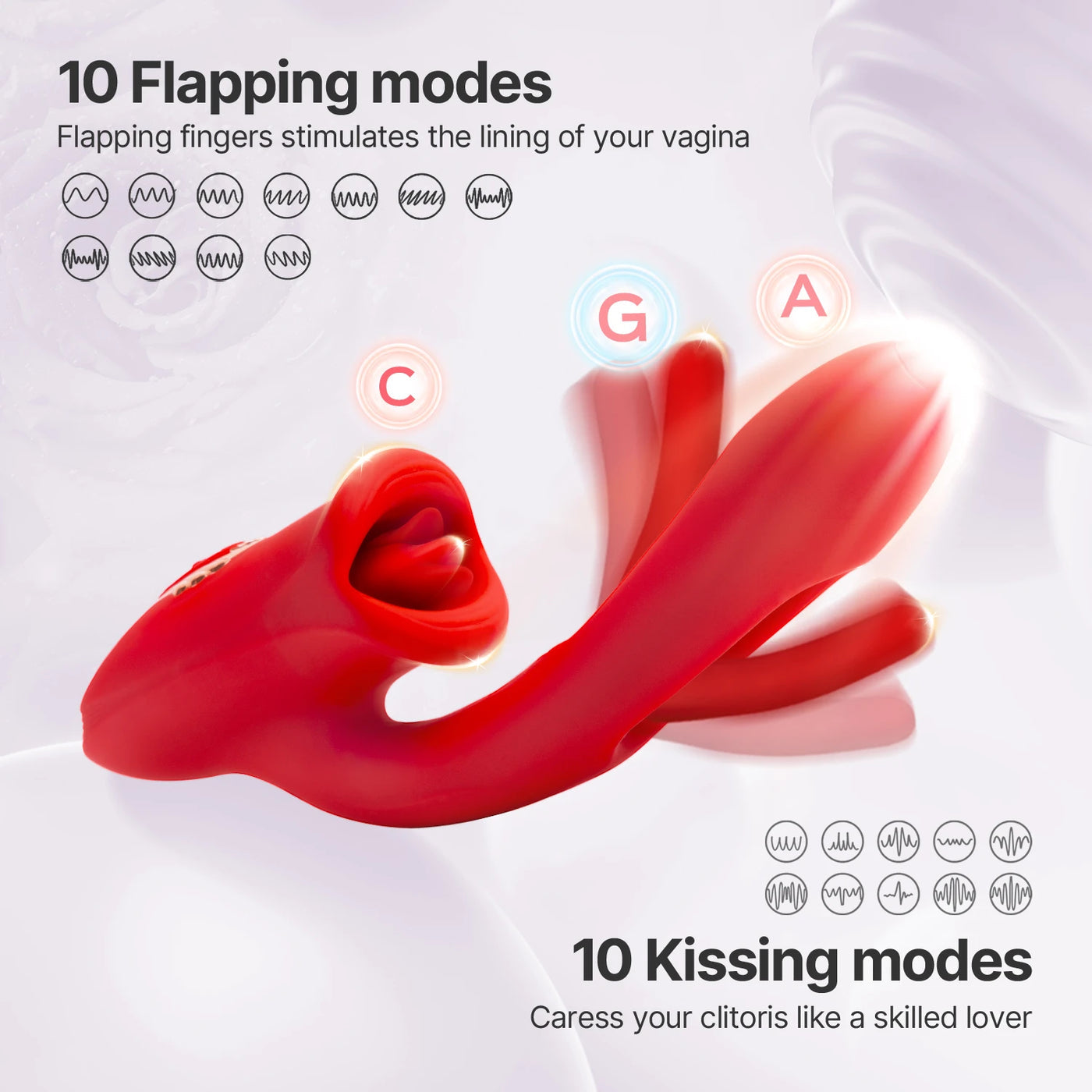 Rose Tapping Mouth Stimulator