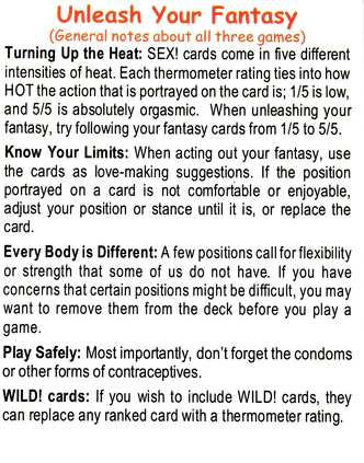 Sex Position Cards